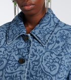 Dries Van Noten Floral denim jacket