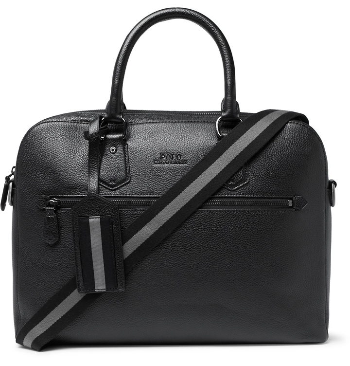 Photo: Polo Ralph Lauren - Pebble-Grain Leather Briefcase - Black