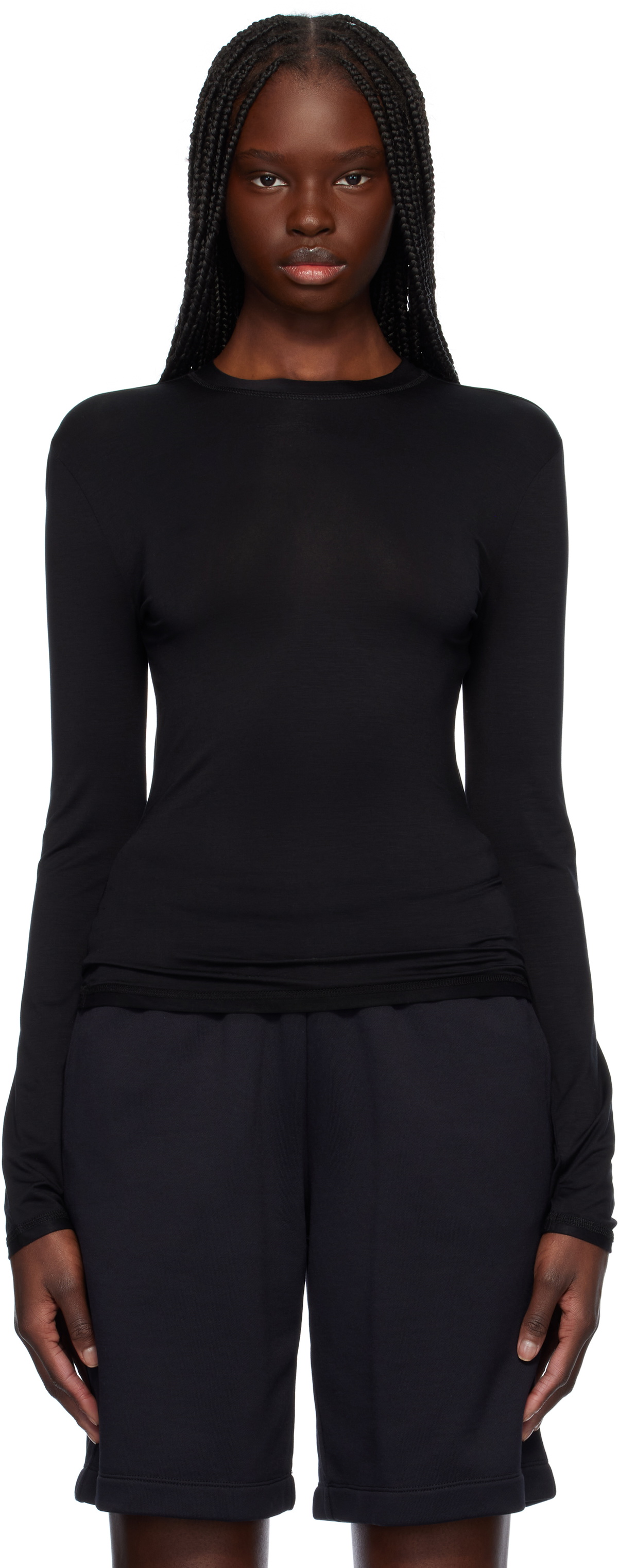 CDLP Black Lightweight Long Sleeve T-shirt