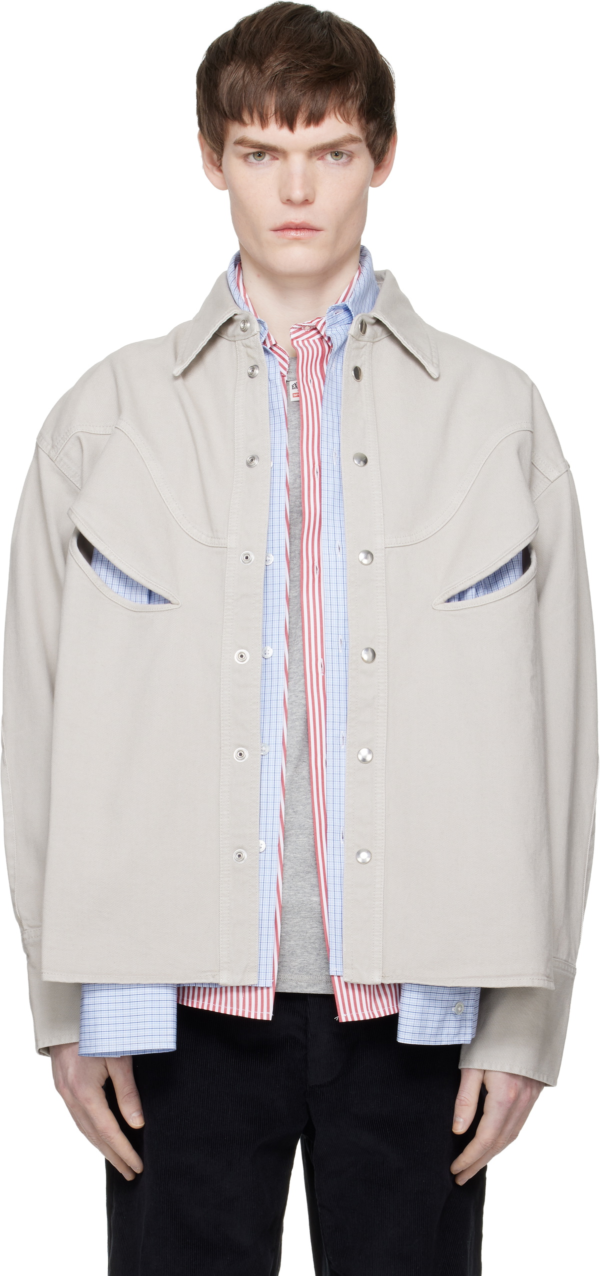 Commission Gray Rider Denim Overshirt