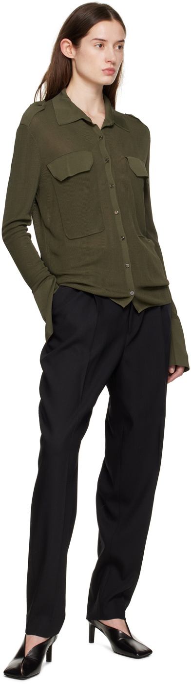 Aya Muse Green Buttoned Shirt Aya Muse