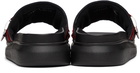 Alexander McQueen Black Logo Strap Slides