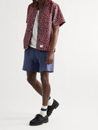 WTAPS - Cribs Cotton-Jersey Drawstring Shorts - Blue