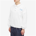 Rhude Men's Towel Rugby Shirt in White