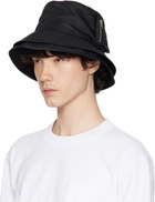 sacai Black Pocket Double Brim Hat