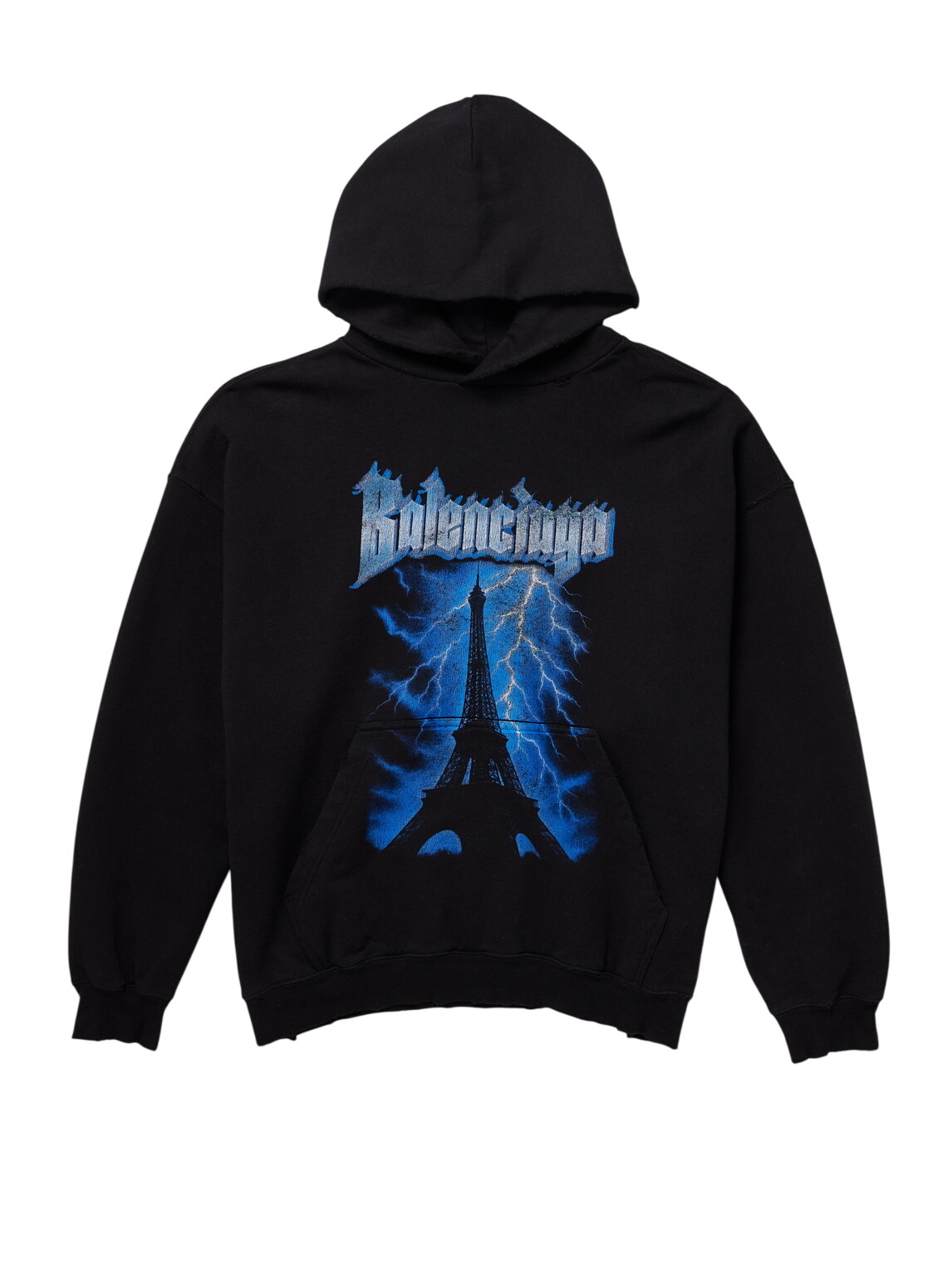 【なまはげ】Balenciaga フーディSEE NOW BUY NO Balenciaga Men's See Now Buy Now Popover Hoody in Faded Black