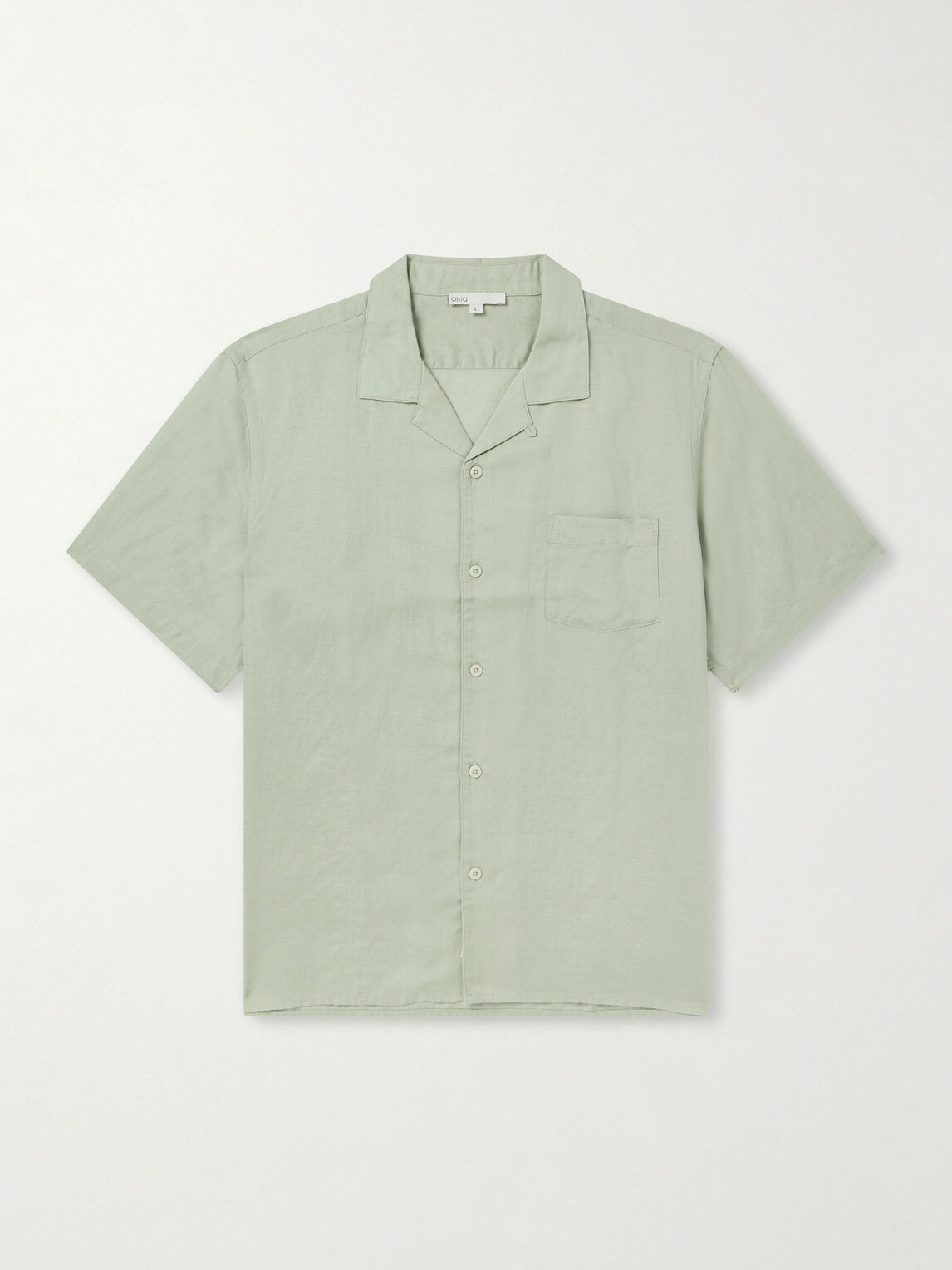 Onia - Convertible-Collar Linen and Lyocell-Blend Shirt - Green