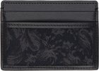 Versace Black Barocco Jacquard Card Holder