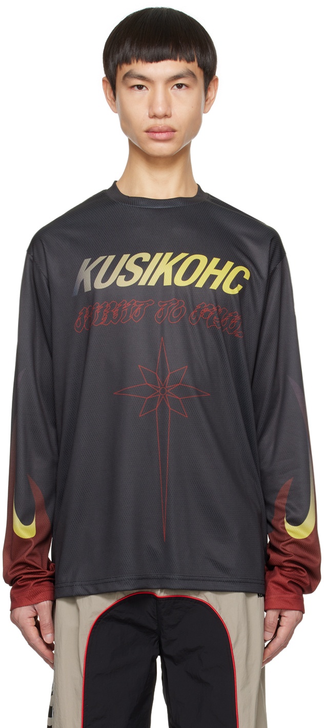 Photo: KUSIKOHC Black 'Right To Fail' Long Sleeve T-Shirt