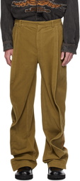 Y/Project Beige Banana Trousers