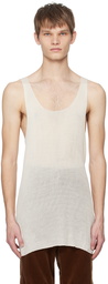 Rier Off-White Seamless Tank Top