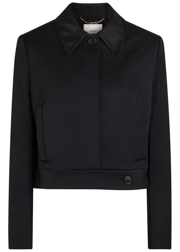Photo: Joseph Abbe Boxy Stretch-crepe Jacket Black