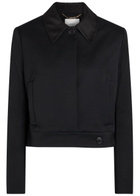 Joseph Abbe Boxy Stretch-crepe Jacket Black
