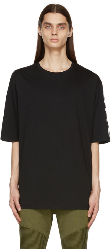 Photo: Balmain Black Side Logo T-Shirt