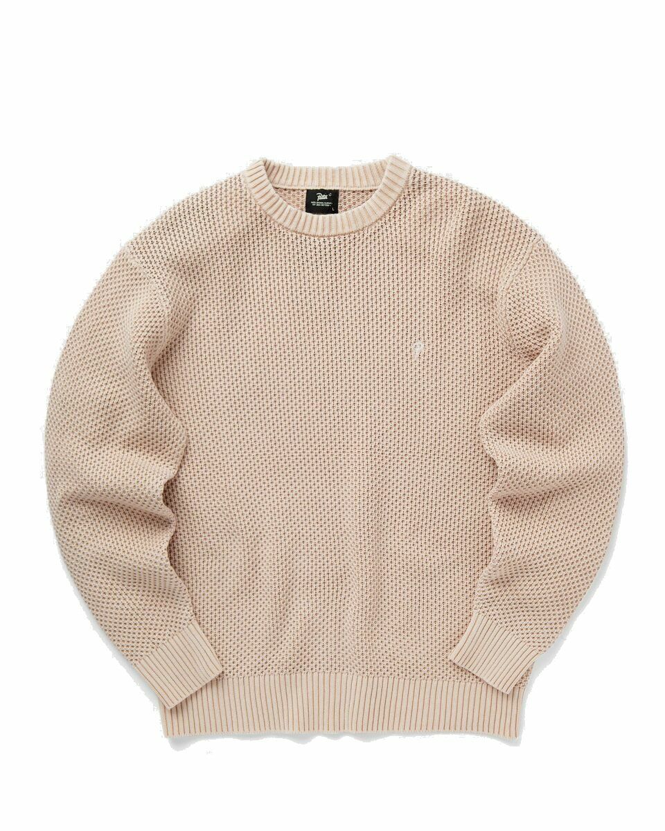 Photo: Patta Classic Knitted Sweater Beige - Mens - Pullovers