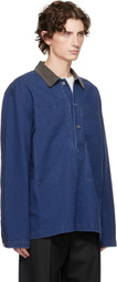 JW Anderson Blue Patch Pocket Denim Polo