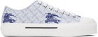 Burberry Blue EKD Sneakers