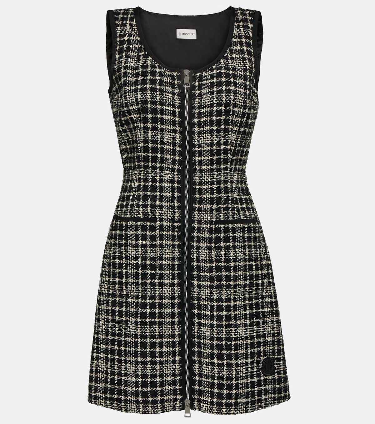 Moncler Checked tweed shift dress Moncler
