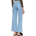 Eckhaus Latta Blue Wide-Leg Jeans