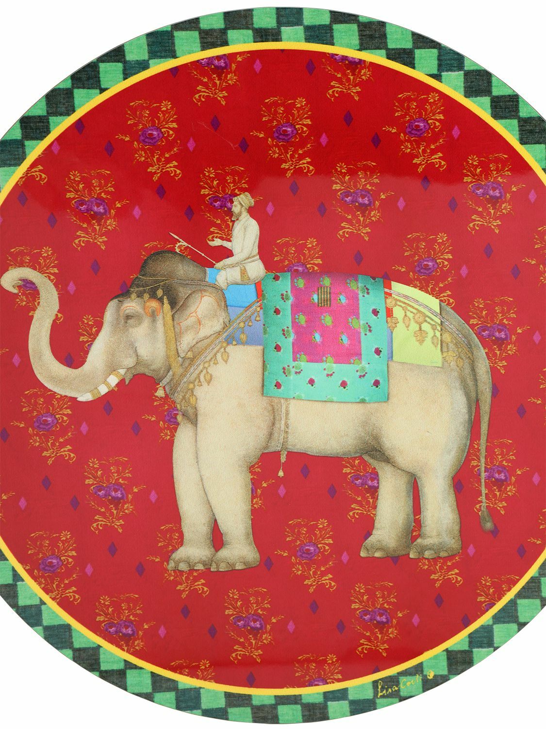 LISA CORTI Ololay Elephant Placemat