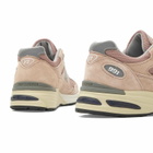 New Balance 991v2 Sneaker in Mahogany Rose/Silver
