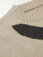 KAPITAL - Coneybowy Intarsia Sweater - Neutrals