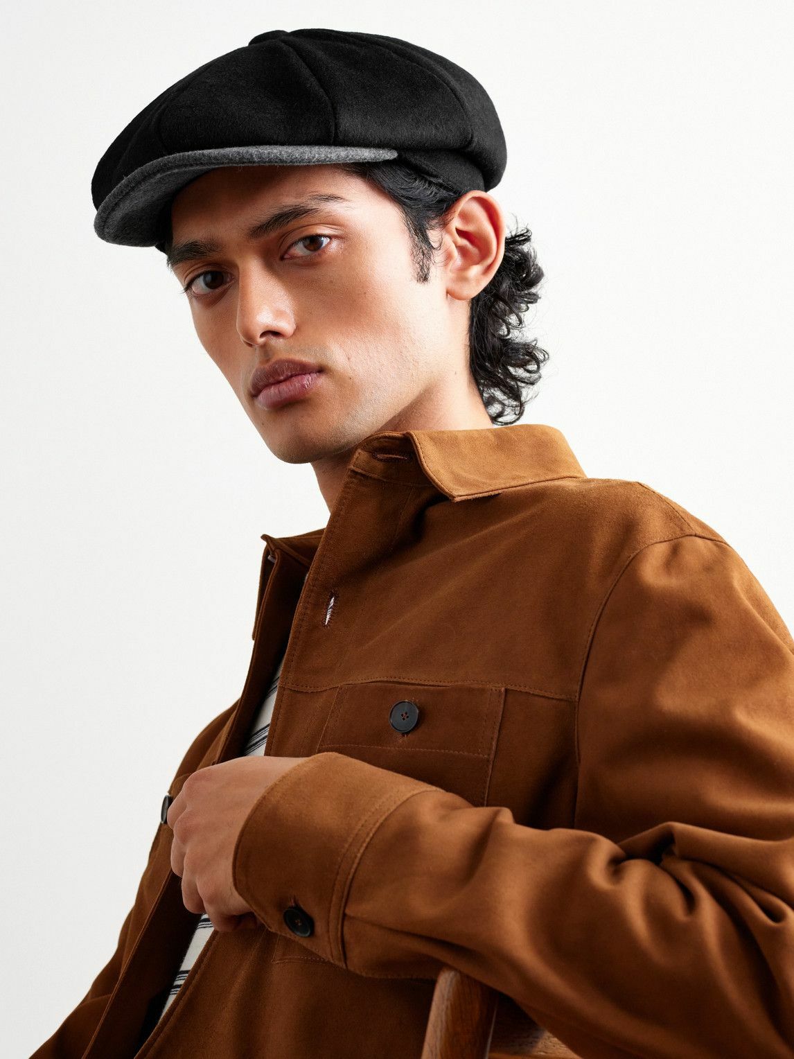 Paul Smith - Wool Flat Cap - Black