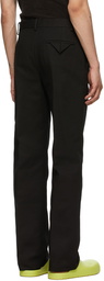 Bottega Veneta Black Faille Trousers