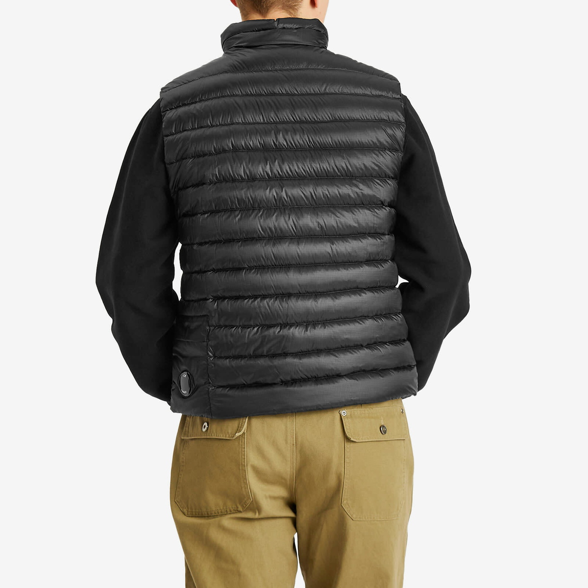 C.P. Company Men's D.D. Shell Lens Down Vest in Black