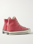 CONVERSE - Chuck 70 Recycled Canvas High-Top Sneakers - Pink