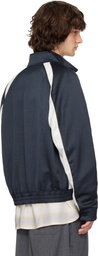 Solid Homme Navy Contrast Track Jacket