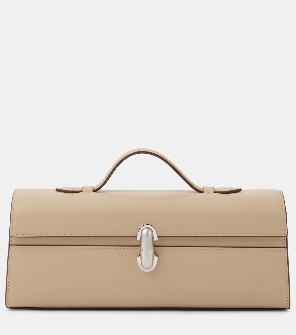 トートバッグ SAVETTE SYMMETRY POCHETTE IN SMOOTH CALF LEATHER SAVETTE Symmetry Pochette leather tote | NET-A-PORTER