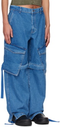 Dion Lee Blue Parachute Jeans