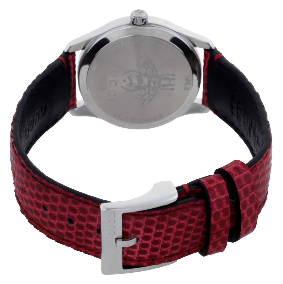 Gucci Timeless Quartz Red Dial Ladies Watch YA126584A