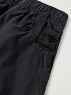 Stone Island Shadow Project - Mid-Length Embroidered Swim Shorts - Black