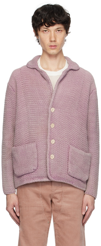Photo: Isa Boulder SSENSE Exclusive Purple Dash Blazer