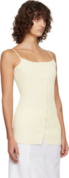 LE17SEPTEMBRE Off-White Millie Knit Sleeveless Top
