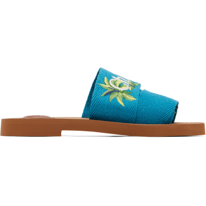 Photo: Chloé Blue Woody Mule Sandals