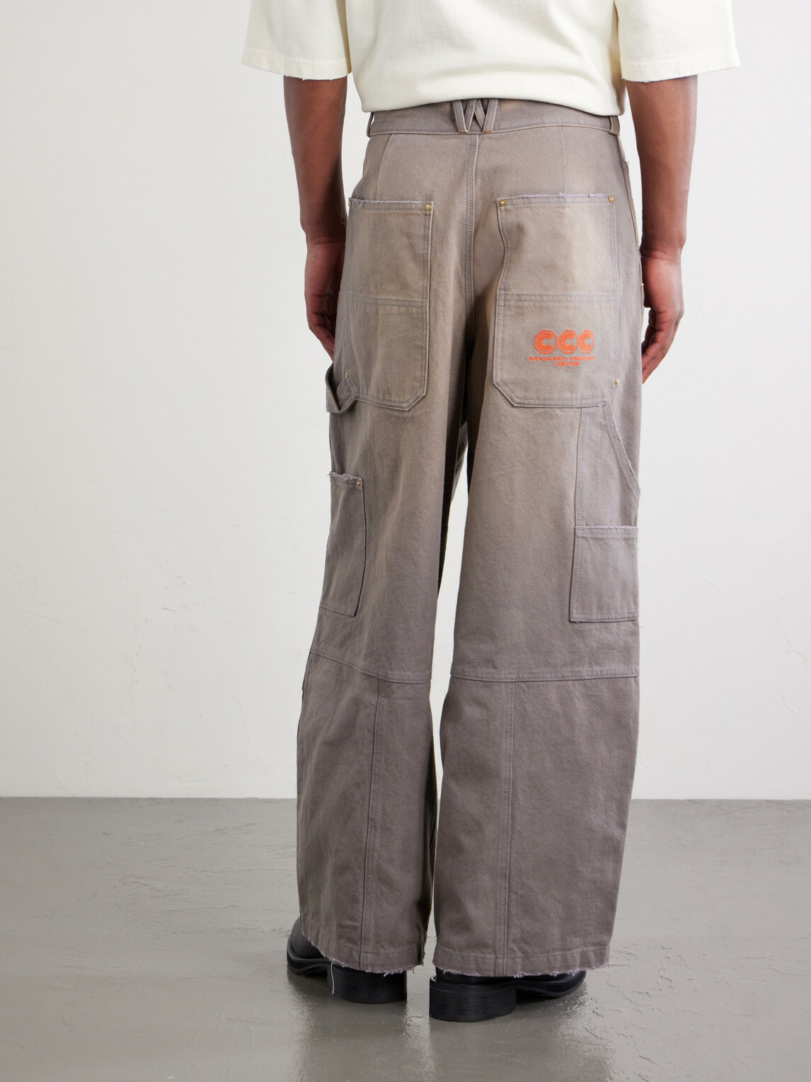 Willy Chavarria - Stockton Wide-Leg Jeans - Gray