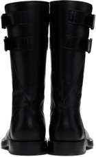 Ann Demeulemeester Black Milan Soft Biker Tall Boots