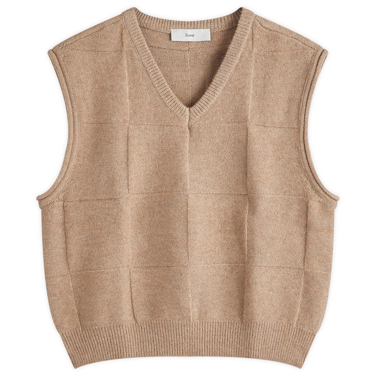DUNST Women's Essential Knit Vest in Camel