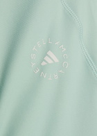 Adidas X Stella Mccartney Studio Ruched Stretch-jersey Leggings Light Blue