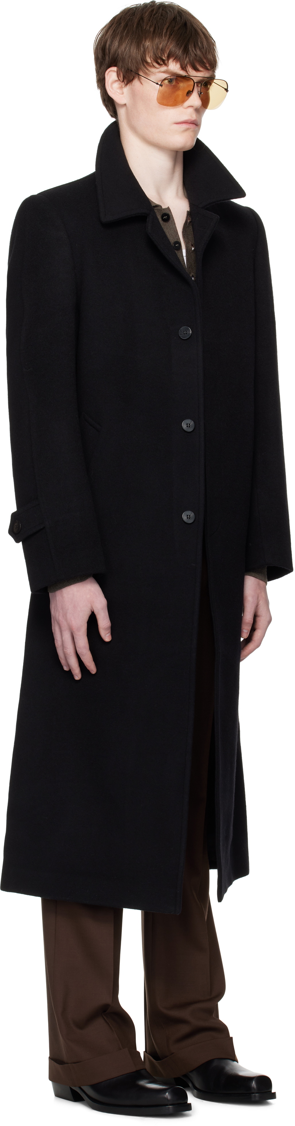 Ernest W. Baker Black Car Coat