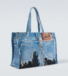 Acne Studios Trompe-l’œil printed canvas tote bag