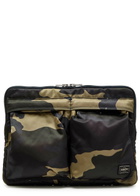 Porter Counter Shade Camouflage Nylon Twill Document Case - Khaki - One Size