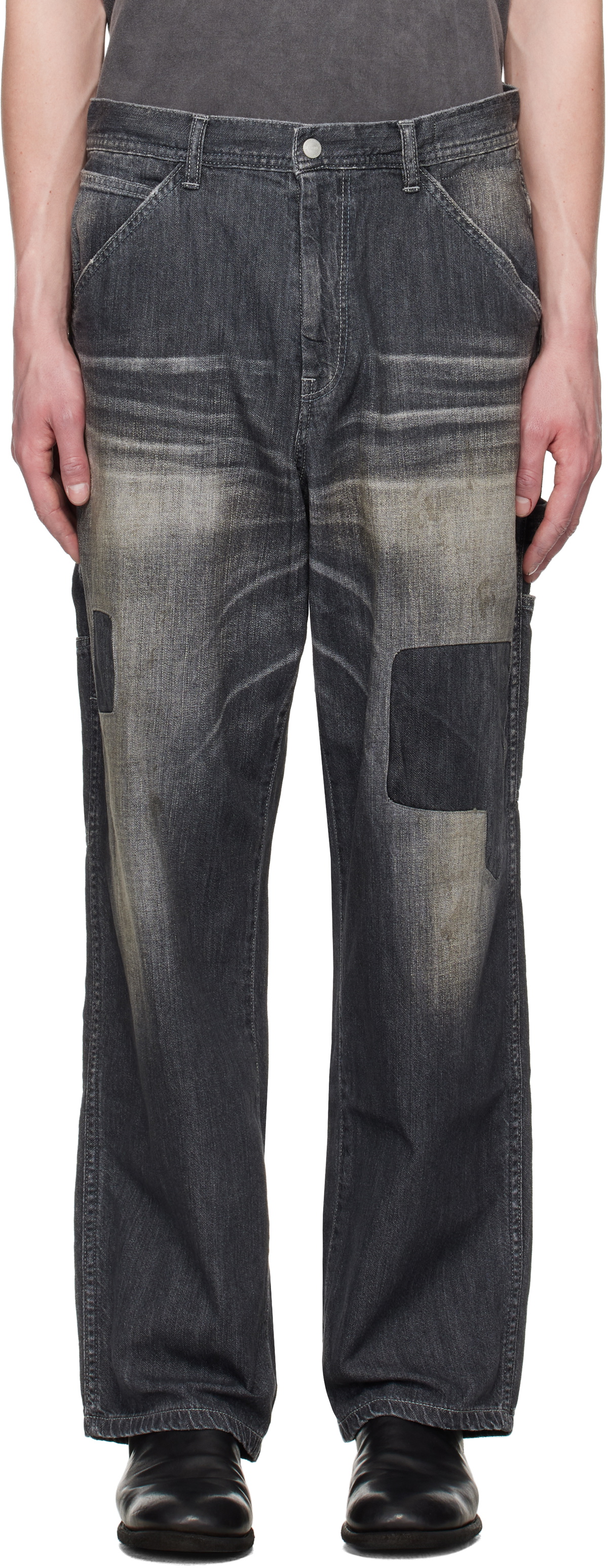 Neighborhood Black Savage LW Painter Denim Jeans Neighborhood