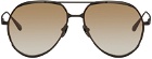 LINDA FARROW Black Matisse Sunglasses