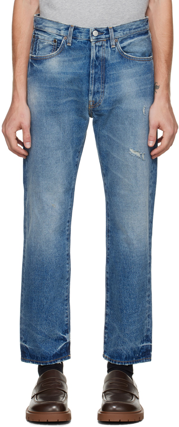 Acne Studios Blue Straight Fit Jeans Acne Studios