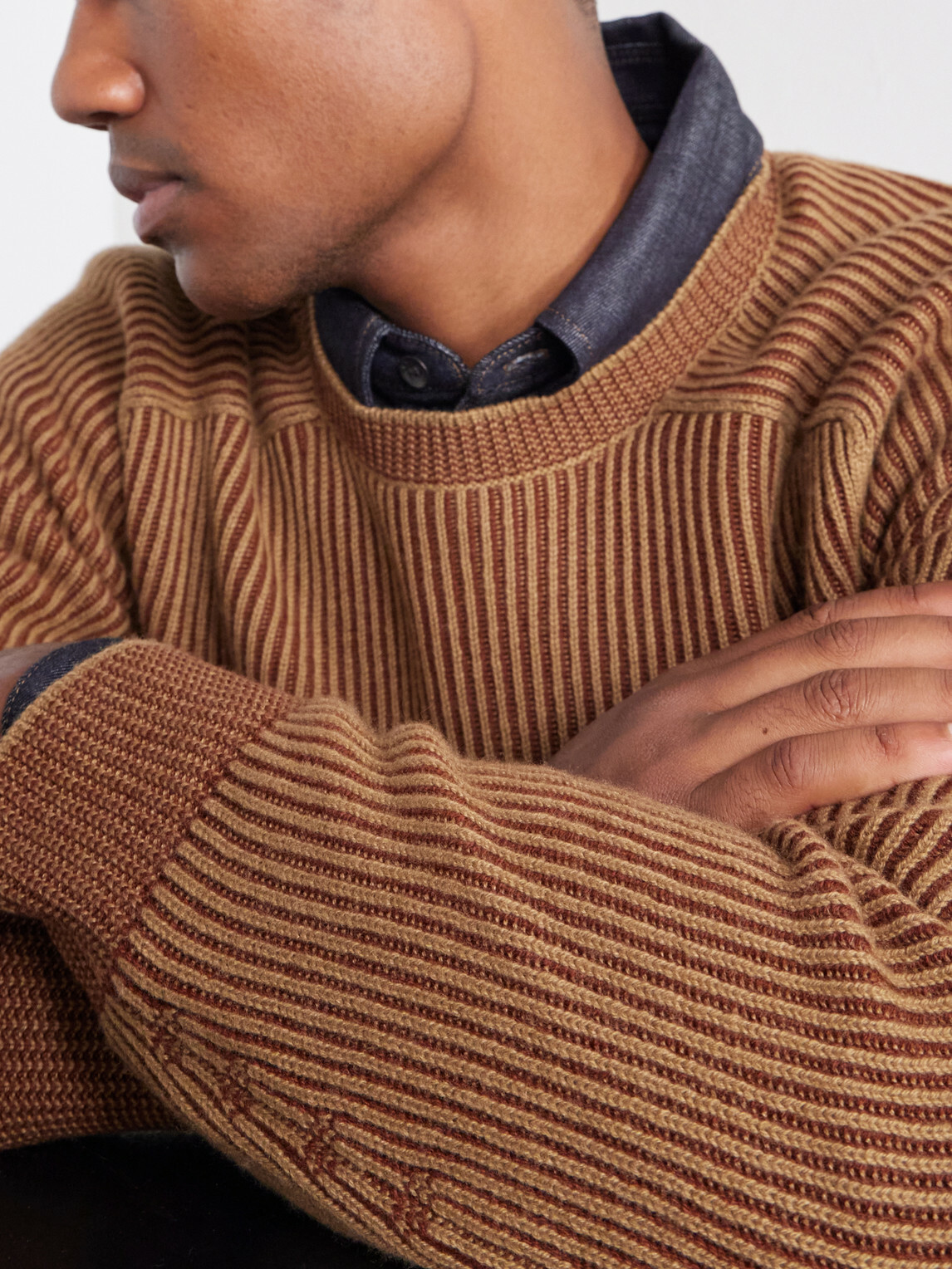 SEASE - Dinghy Ribbed Cashmere Sweater - Brown