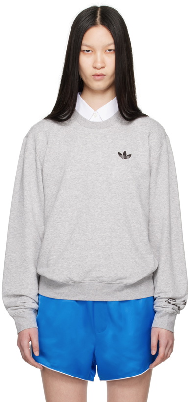 Photo: Wales Bonner Gray adidas Originals Edition Sweatshirt